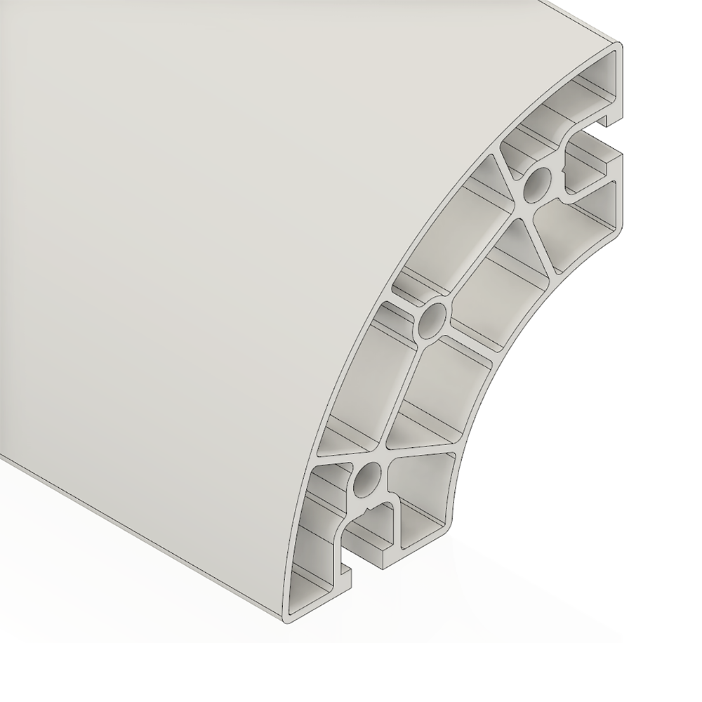 10-9090RC-0 MODULAR SOLUTIONS 90MM X 90MM ROUND CORNER